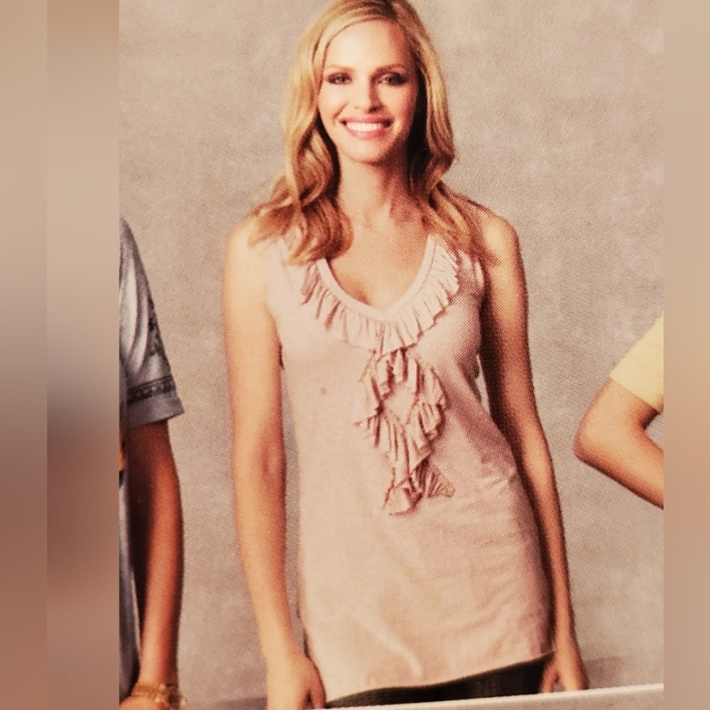 CAbi Flutter Tank In Blush Style Number 314
